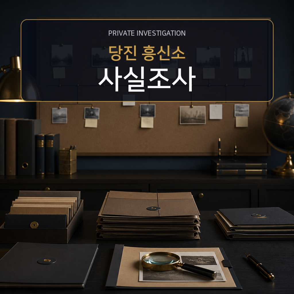 당진 사실관계 조사 전문 흥신소