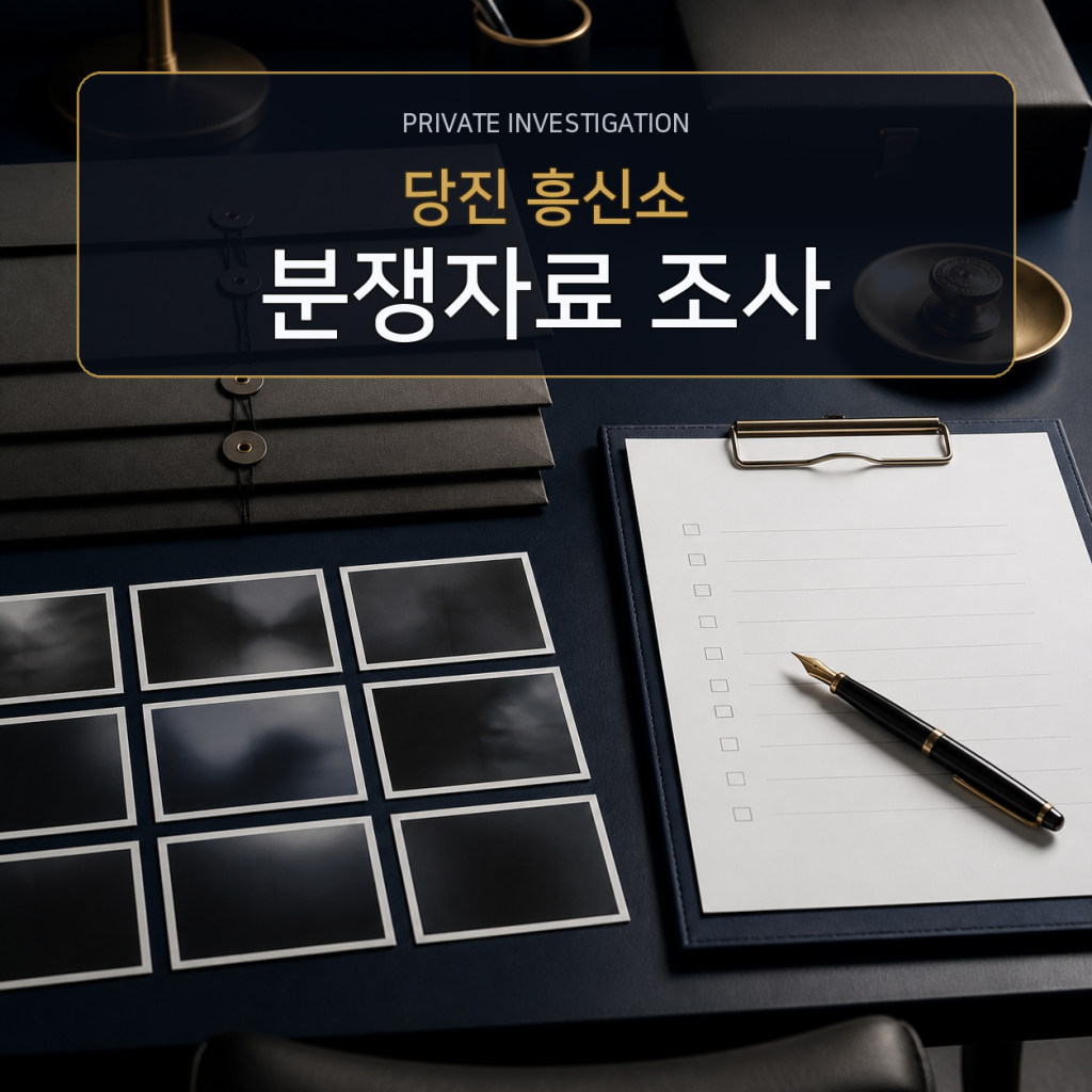 당진 분쟁자료 조사 전문 흥신소